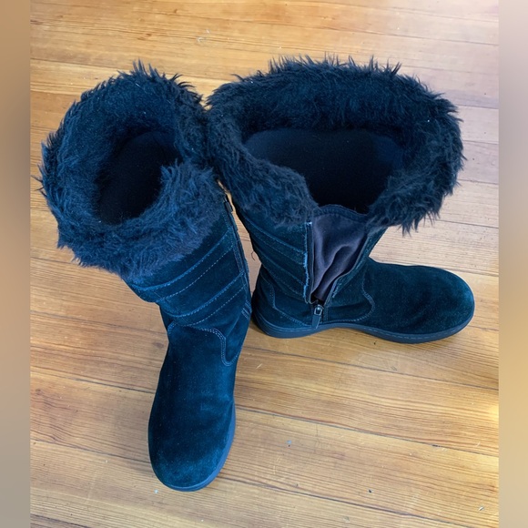 Ll Beam Women’s Nordic Tek2.5 Prima Loft Winter Boots Black Zip Sz 9 buckle Tall - Picture 3 of 16